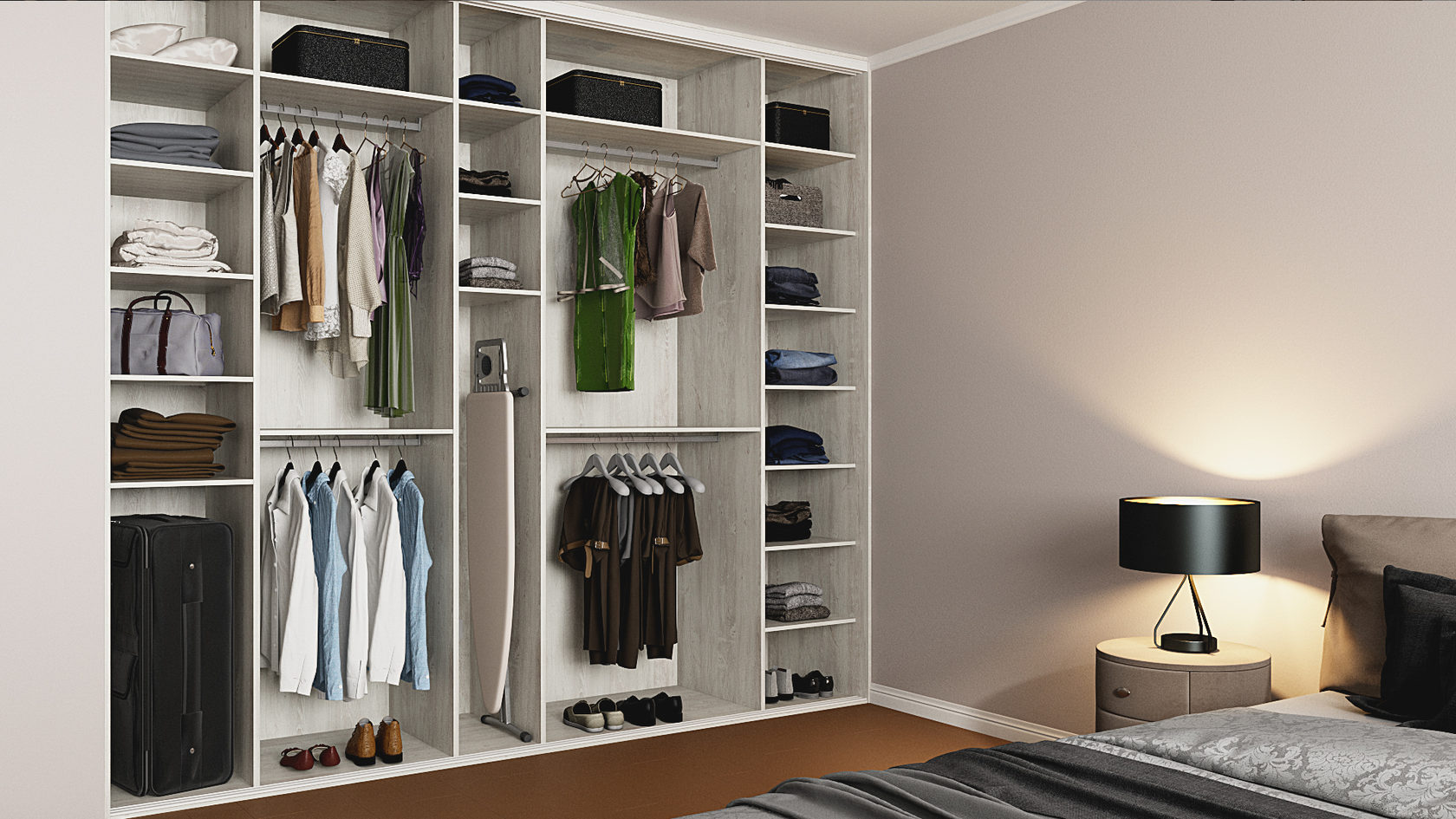 Стильные модели шкафов в спальню: лучшие идеи 2024 года
