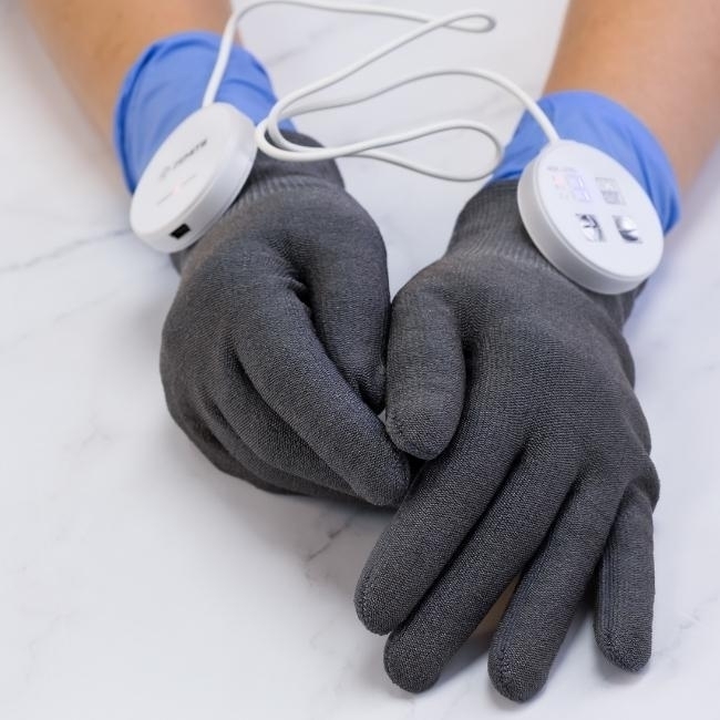 Zemits ElastiStrom Portable Microcurrent Skin Toning Gloves Device for