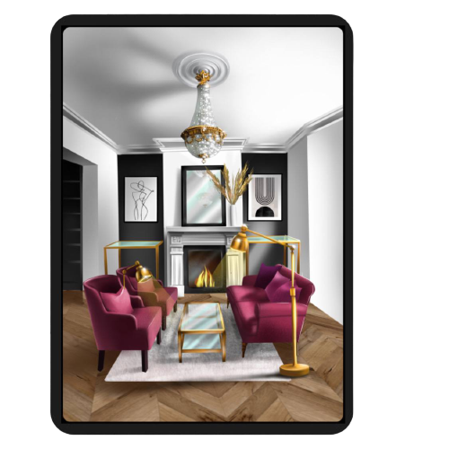 Online course "Interior sketching on iPad" with a discount 50