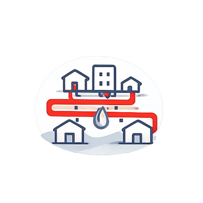 Квартальная разводка сетей отопления и ГВС