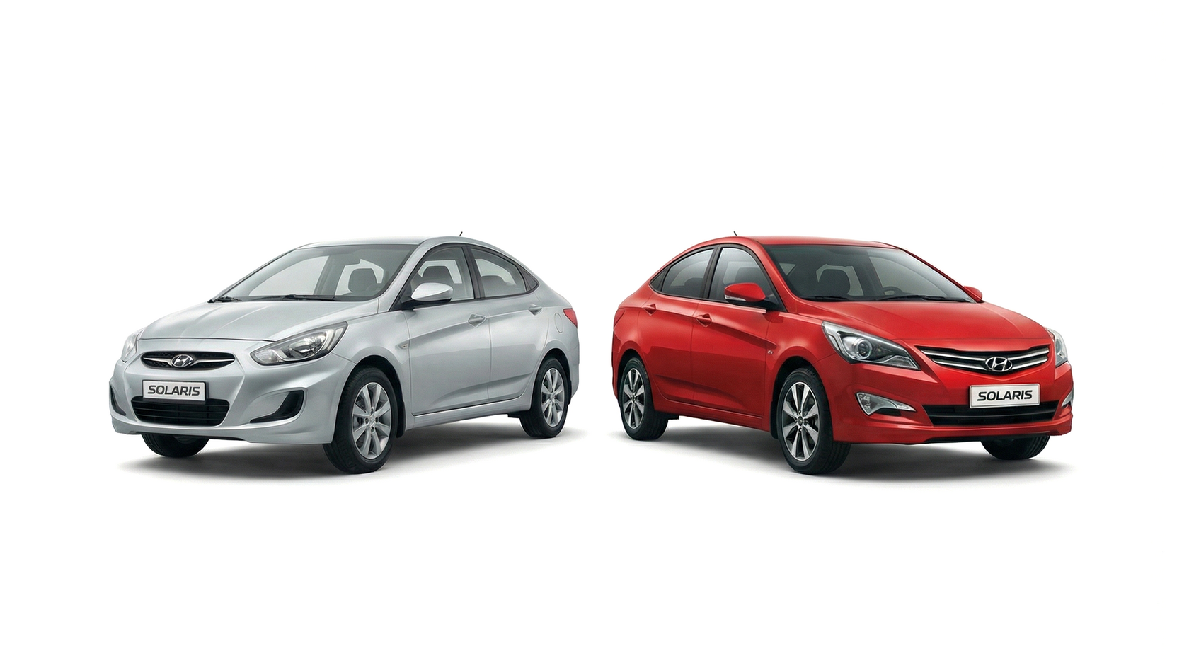 Hyundai Solaris первое поколение: дорестайлинг (2010–2014) и рестайлинг (2014–2017) 
