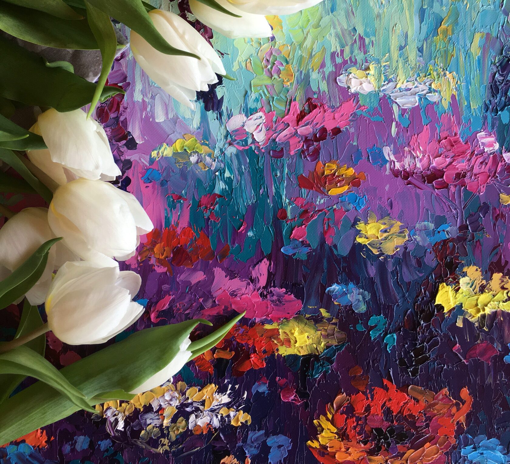 wild flowers painting