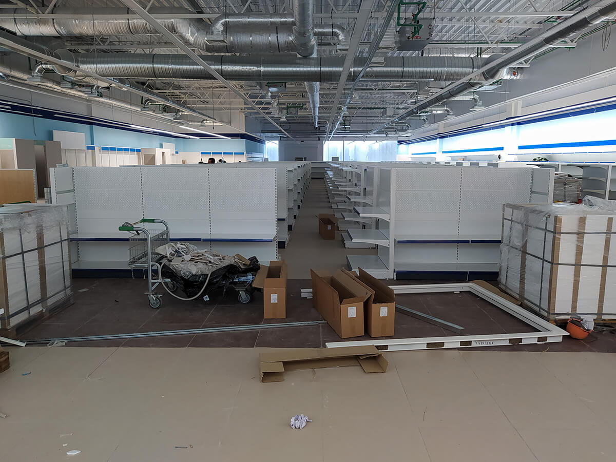 Монтаж Торговых стеллажей в Детском мире| Snab39 | Калининград