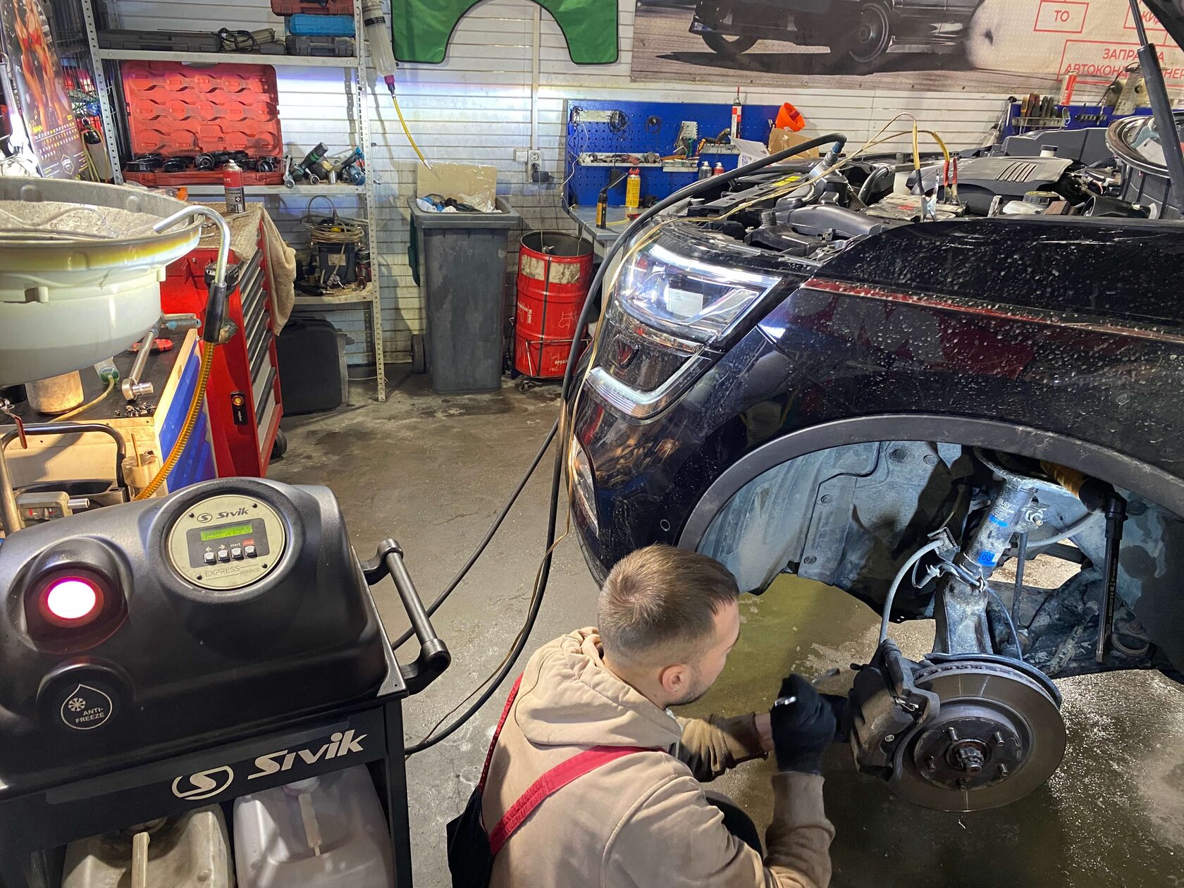 Процесс аппаратного замещения охлаждающей жидкости