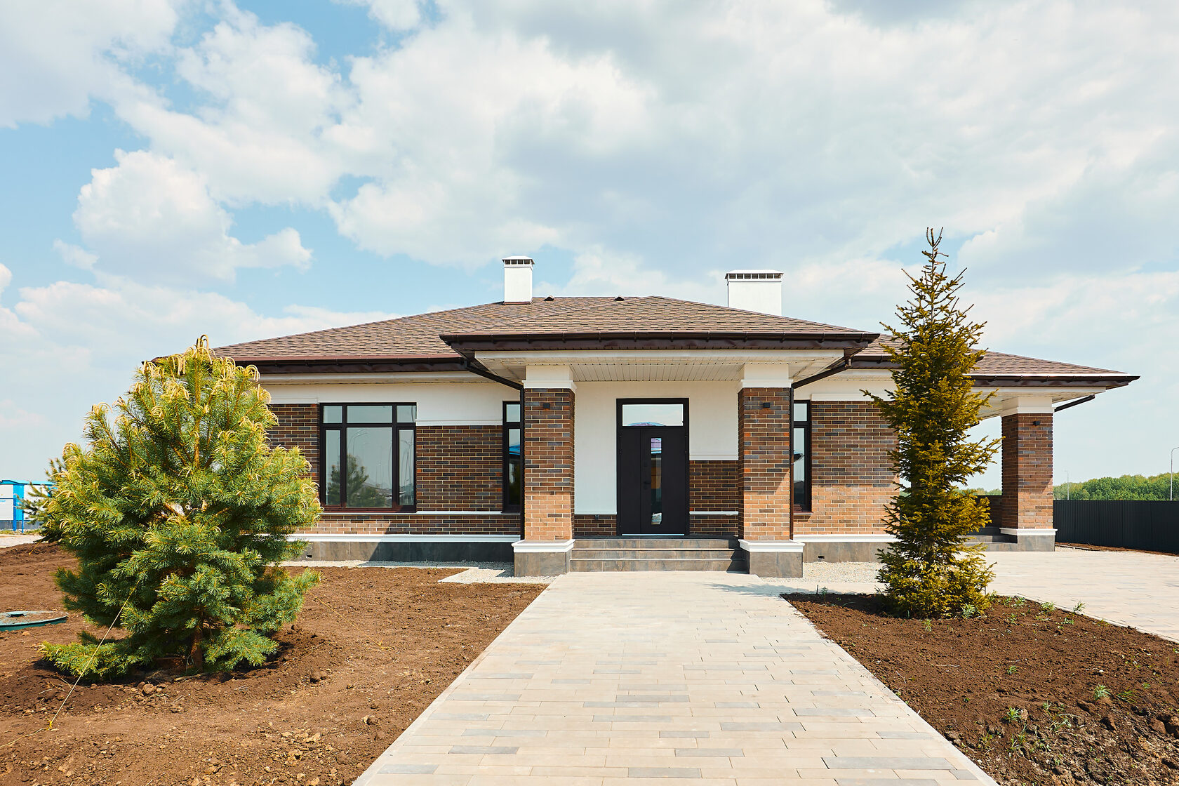 Готовый дом в Туапсе ландшафт