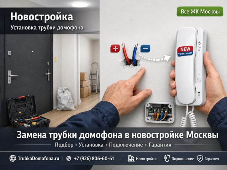Замена трубки домофона в новостройке Москвы: особенности и стоимость