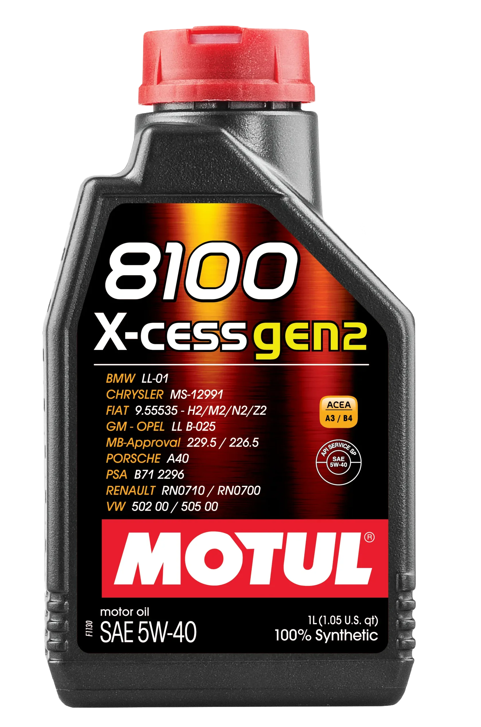 Motul X-cess 5W40 gen2, 1 л