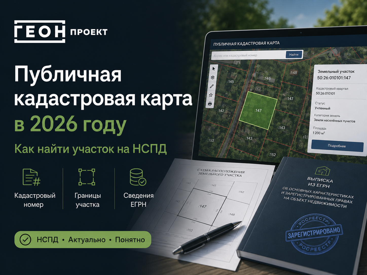 Публичная кадастровая карта в 2026 году: как найти земельный участок на НСПД