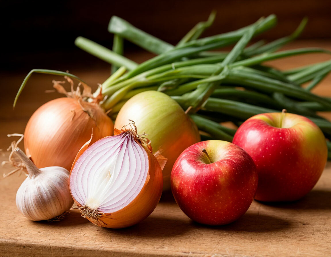 Кверцетин из лука и яблок: польза для здоровья и замедление старения