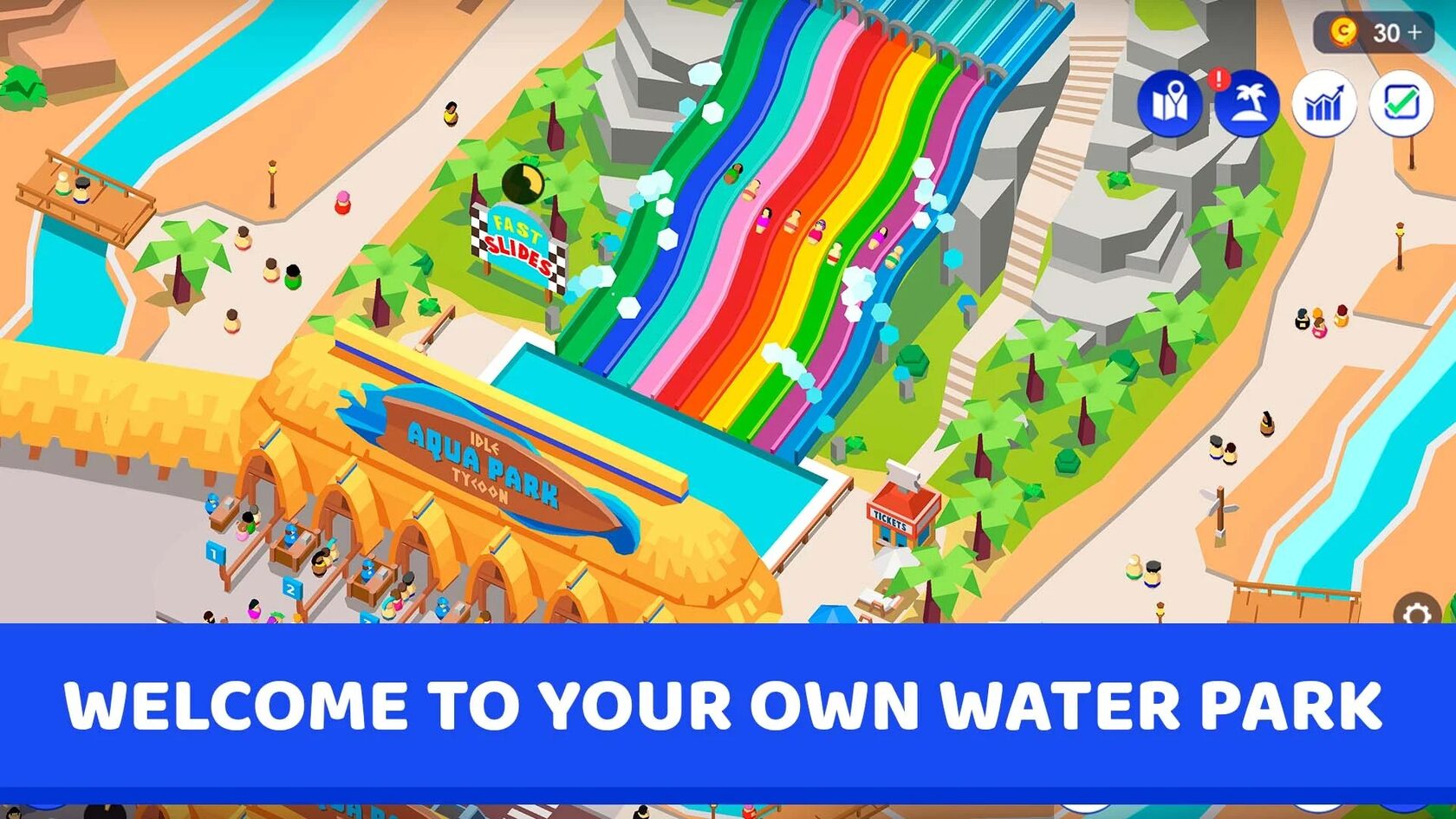 Game preview for Idle Theme Park Tycoon