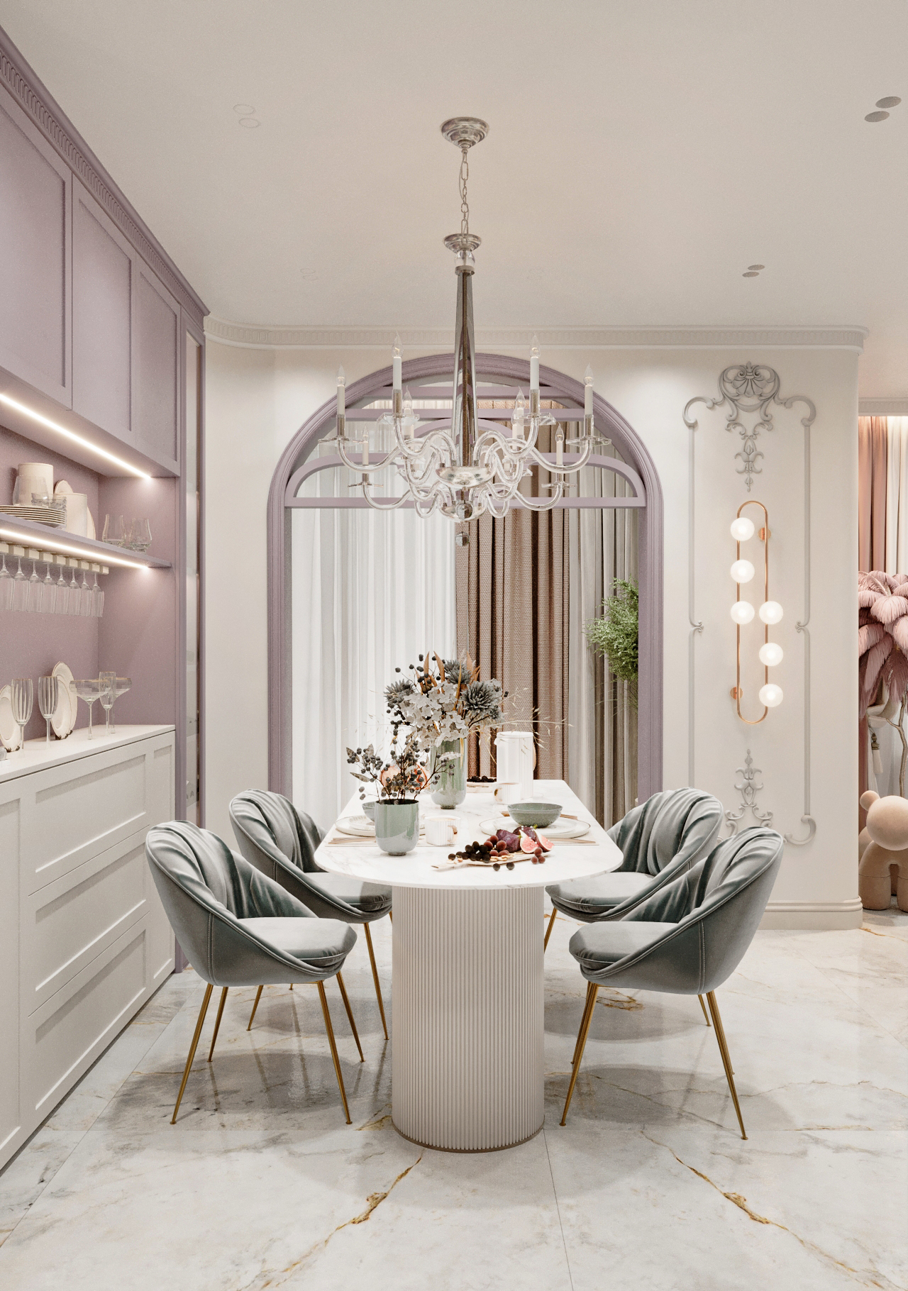 Жилой комплекс бизнес-класса "Морская набережная". Дизайн-проект квартиры 110 кв.м.Студия дизайна интерьеров StartDesign.