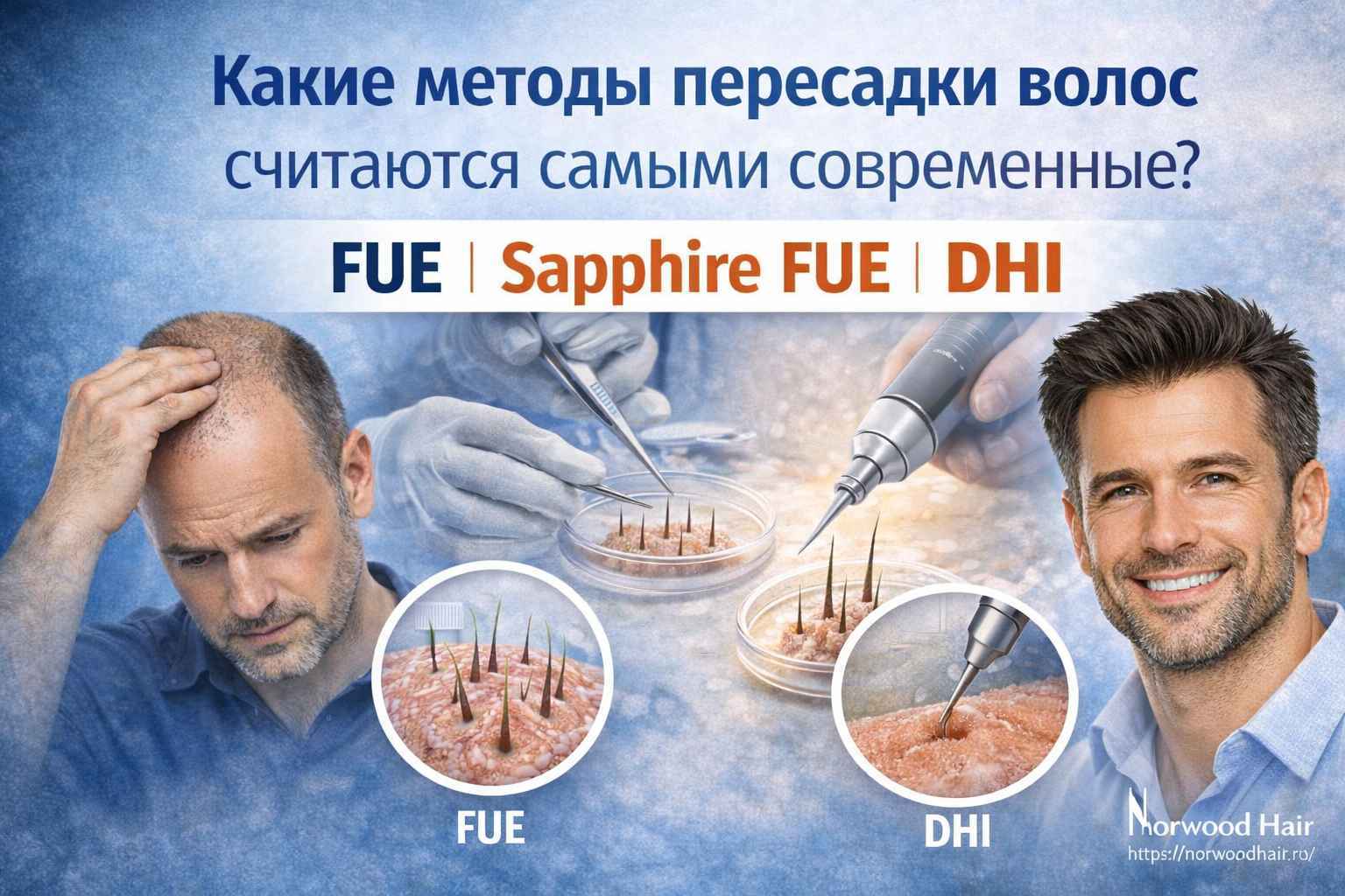 Методы пересадки волос