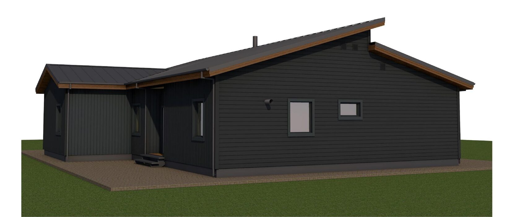 Готовый проект каркасного дома для Подмосковья