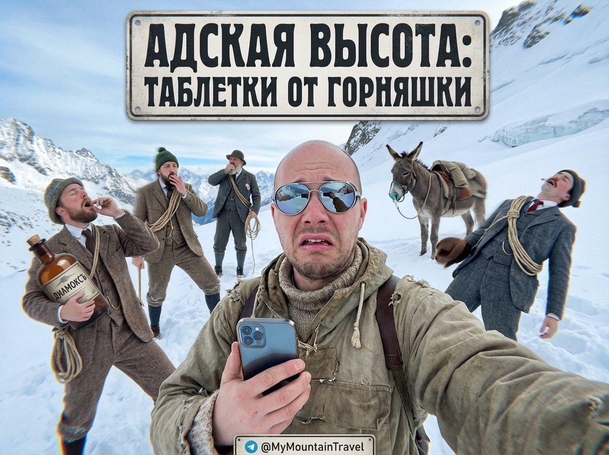 Таблетки Диамокса для профилактики заболеваний в горах