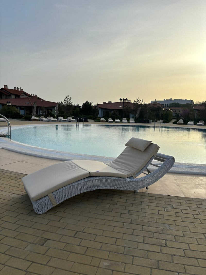 Шезлонг Рим из искусственного ротанга 