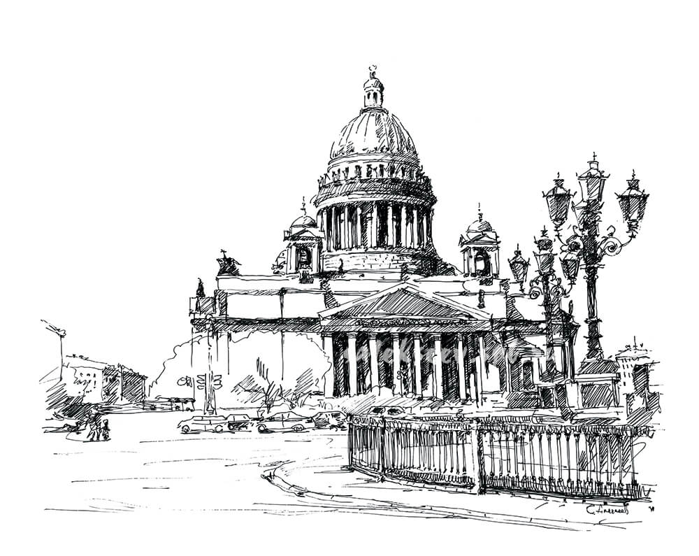  The St. Isaac's cathedral