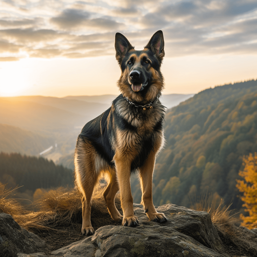 German Shepherd view