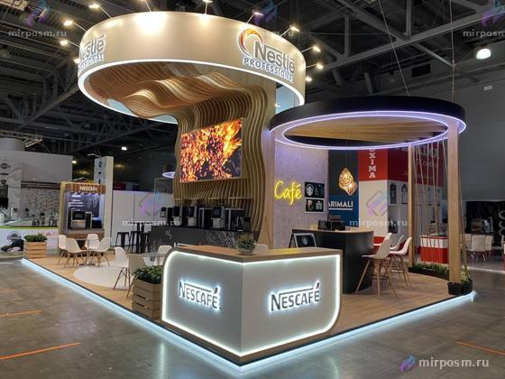 Стенд Nescafé на выставке