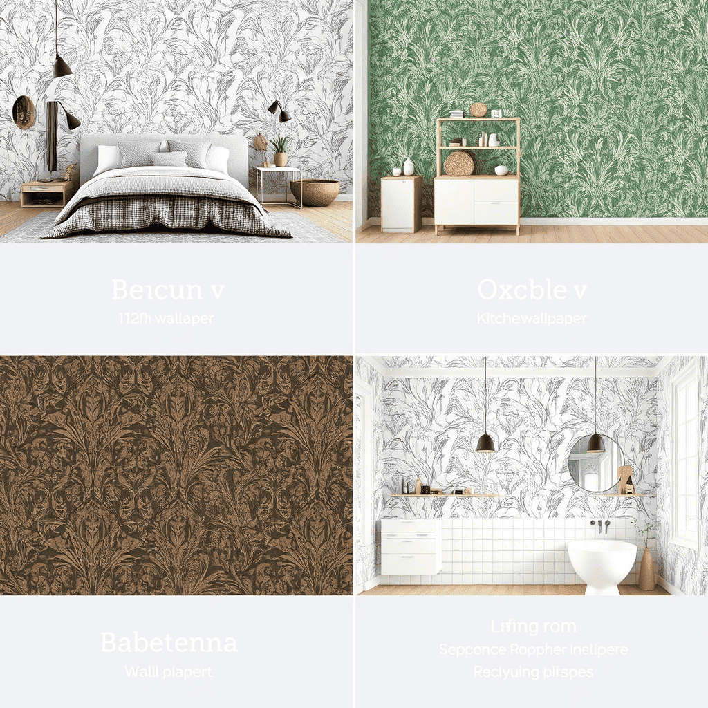 Как выбрать обои для спальни, кухни и ванной — советы.