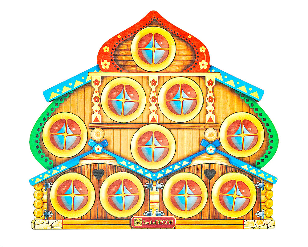 Теремок с окошками картинка для детей