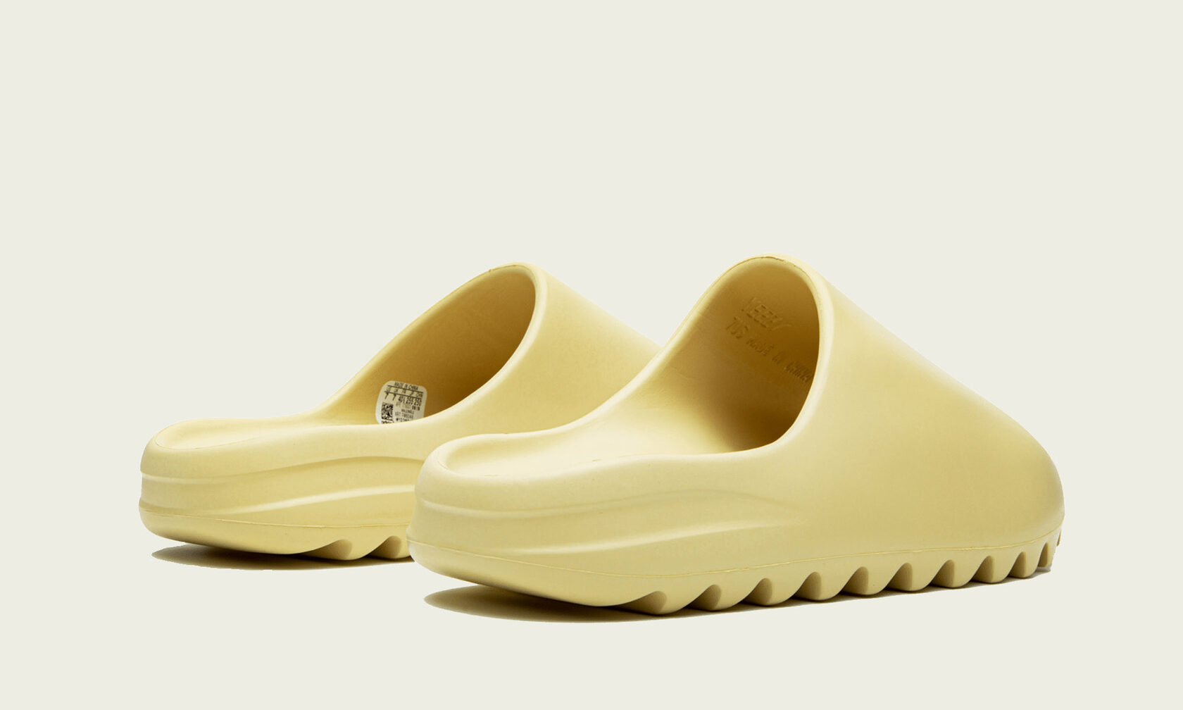 desert sand cartoon yeezy slides