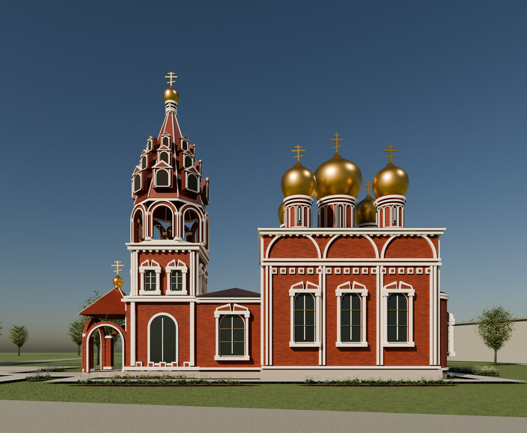 Архитектурная концепция Свято-Никольского храма в селе Иска
