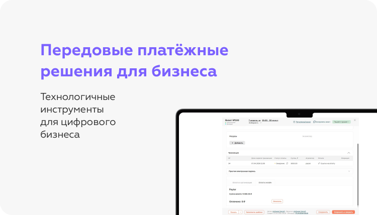 Payler — экран 1