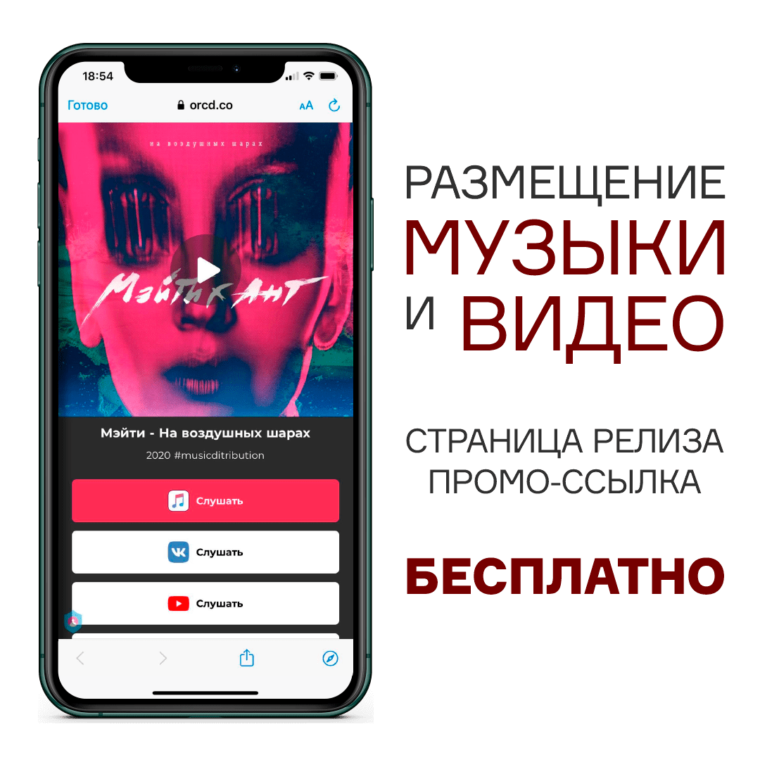 Продажа и продвижение музыки #MUSICDISTRIBUTION