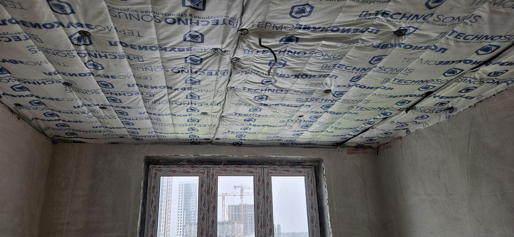 Звукоизоляция потолка в Уфе