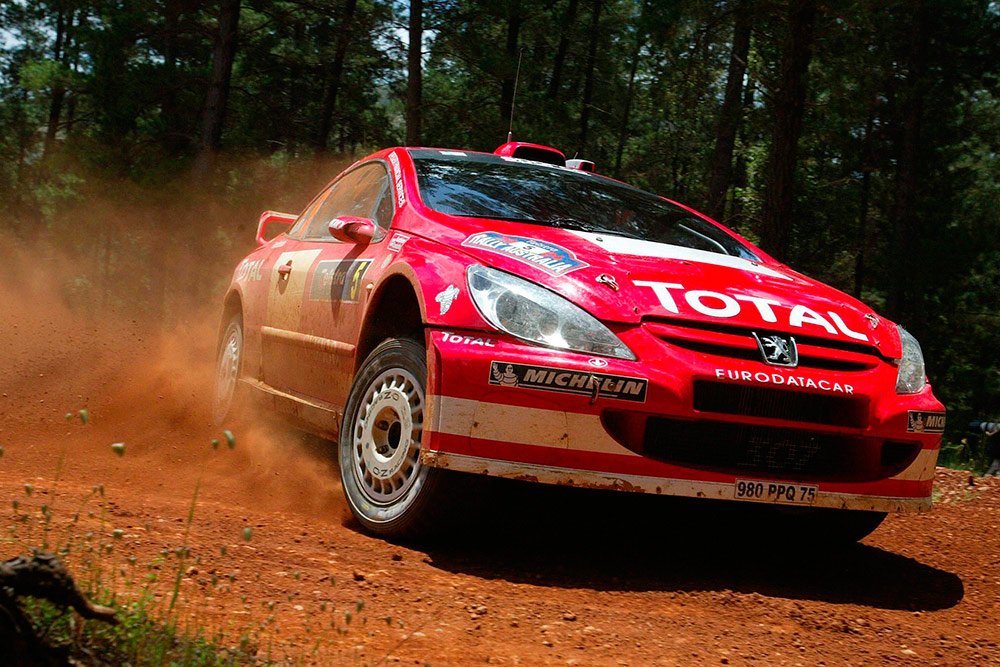 Маркус Гронхольм и Тимо Раутиайнен, Peugeot 307 WRC (980 PPQ 75), ралли Австралия 2004