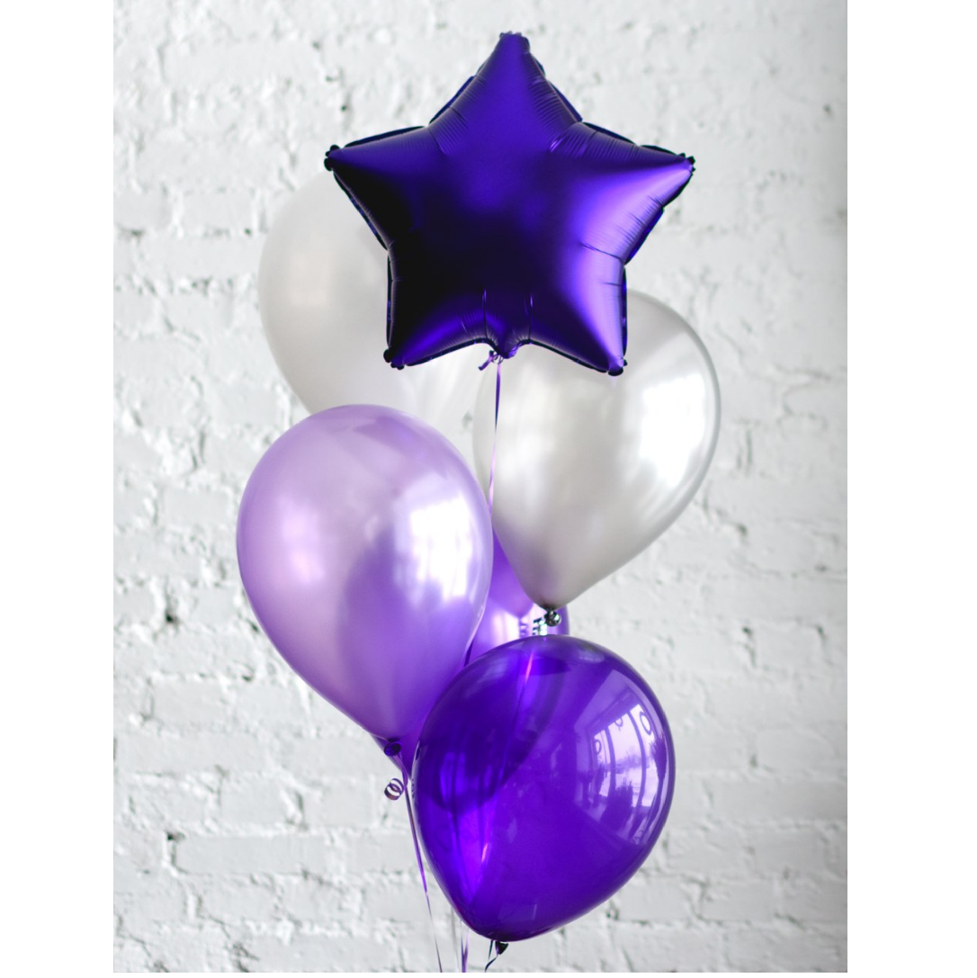 Фиолетовые воздушные шары