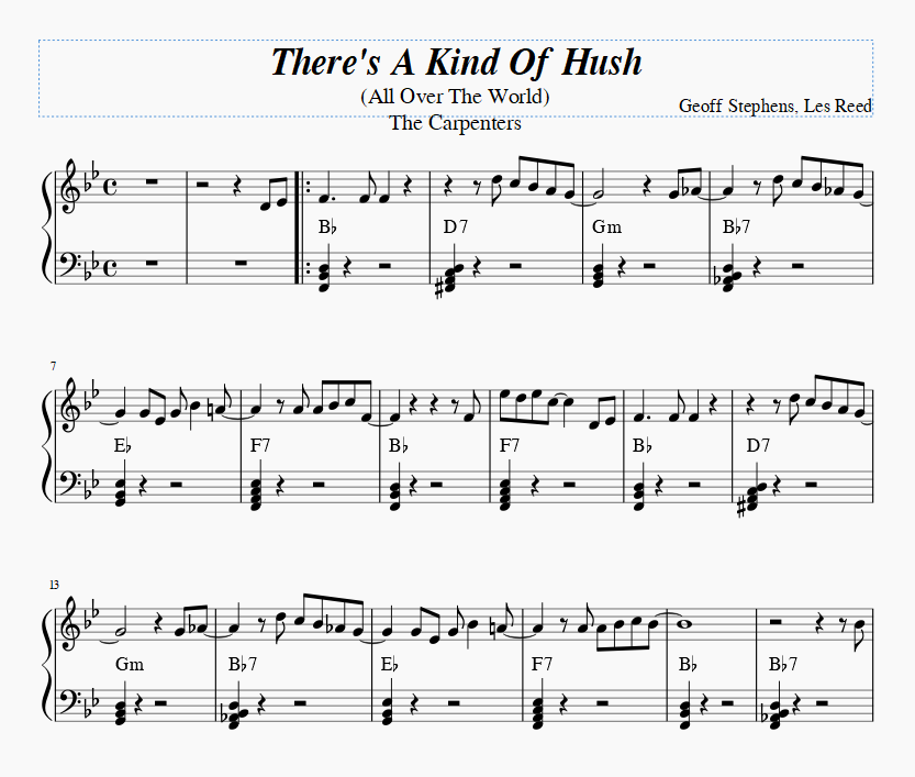 There's A Kind Of Hush