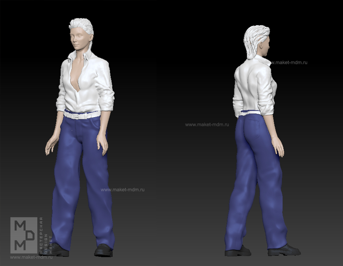 3Д модель фигуры для макета