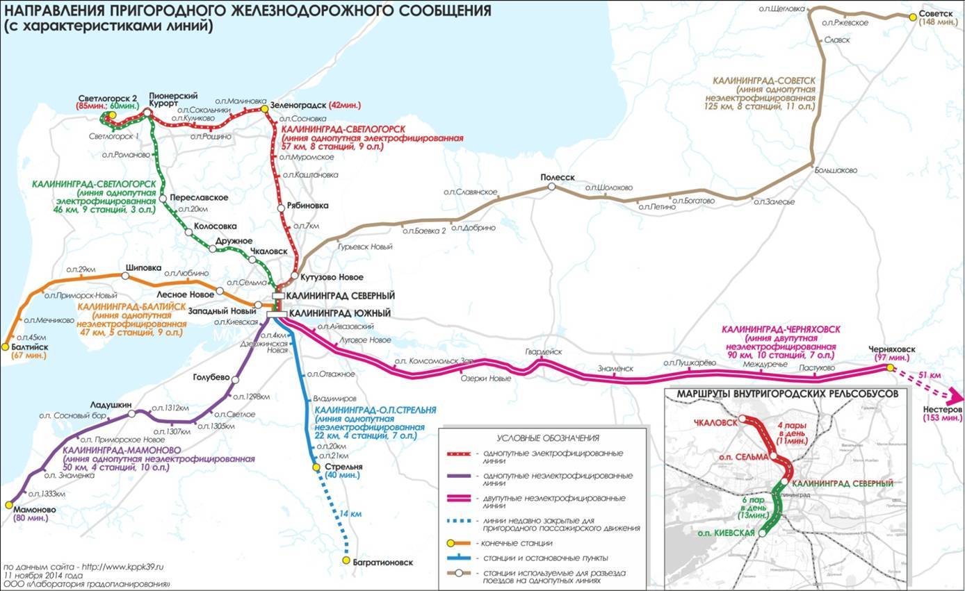 Калининград железнодорожный карта