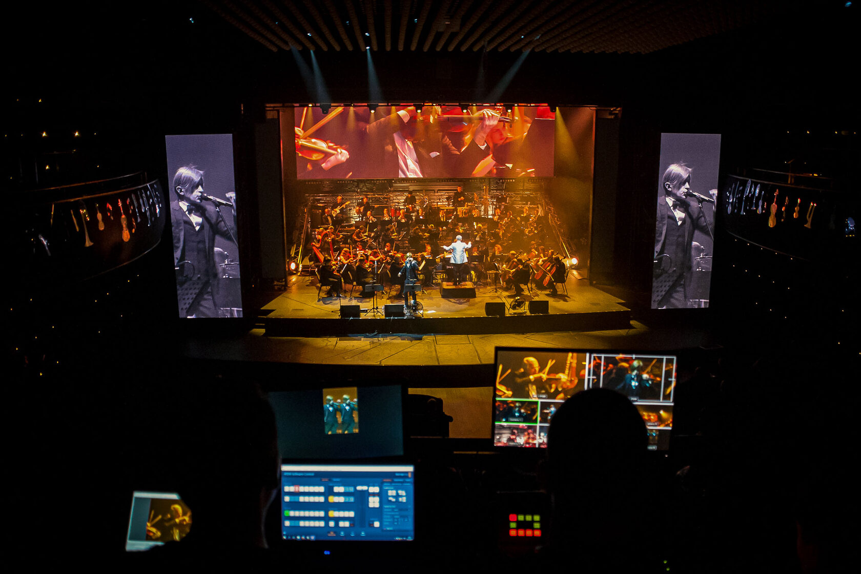 трансляция на экраны