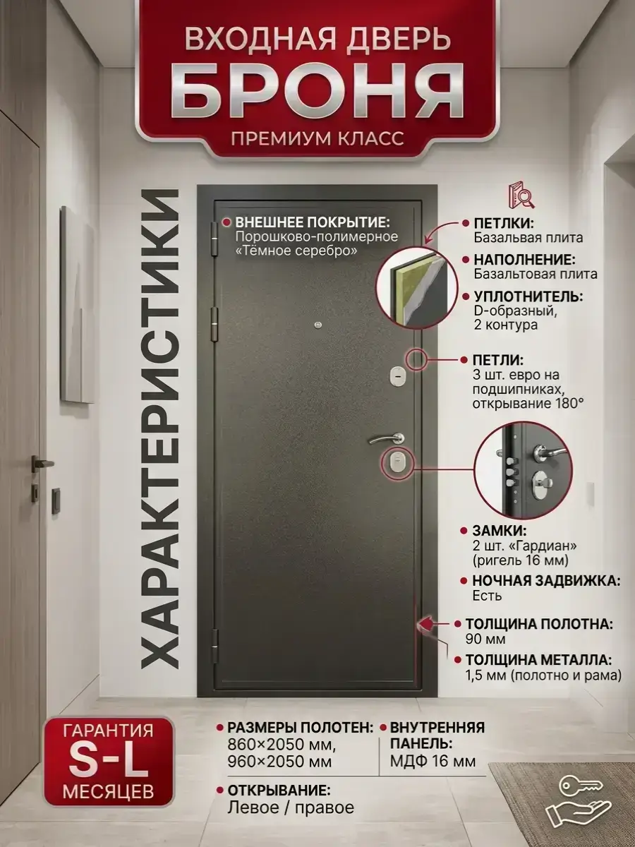 Входная дверь Броня Арктик
