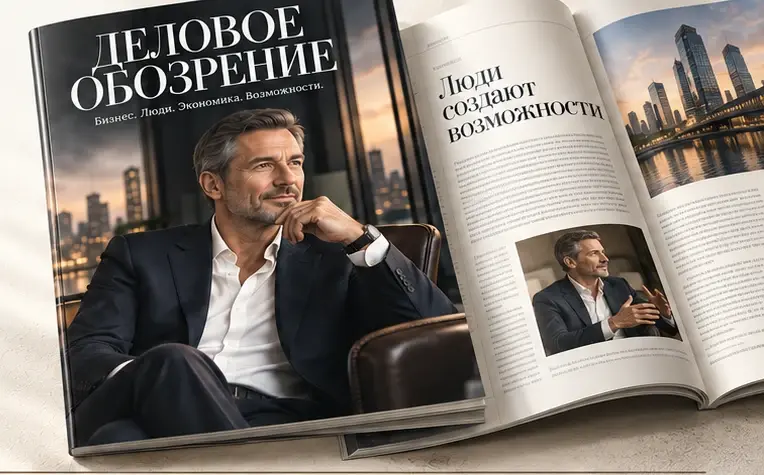 Обложка журнала «Деловое обозрение» с героем выпуска