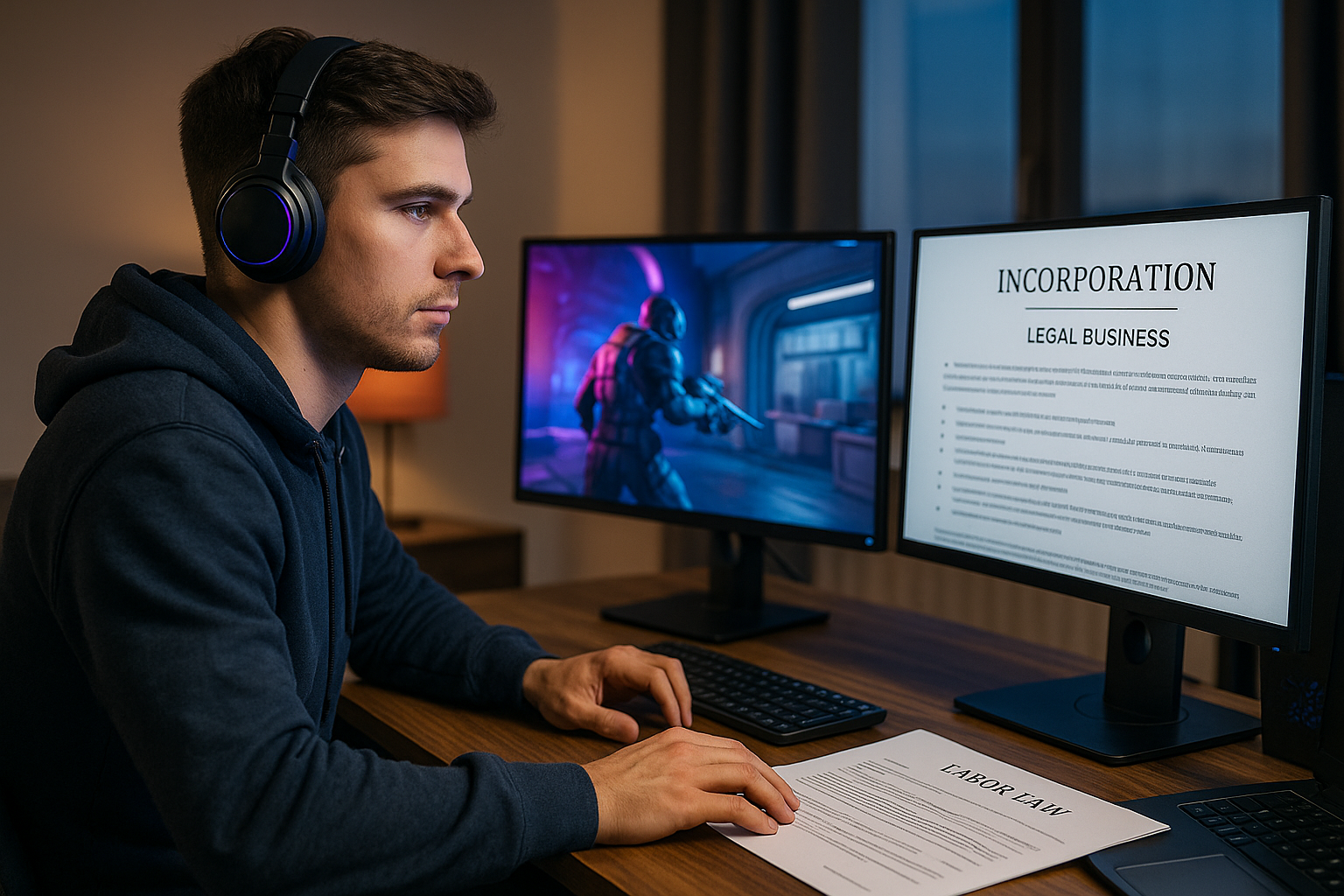 Gamer che diventa imprenditore con una società svizzera