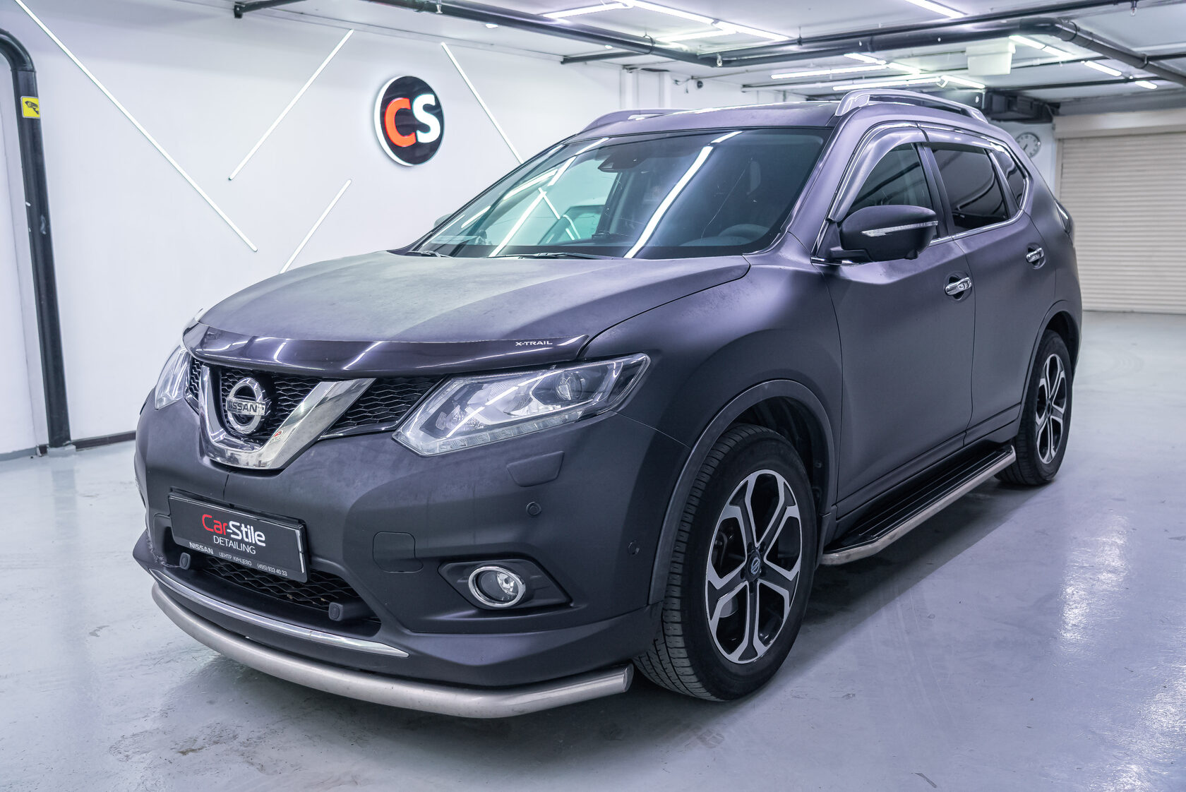 Снятие (демонтаж) виниловой пленки с кузова Nissan X-trail