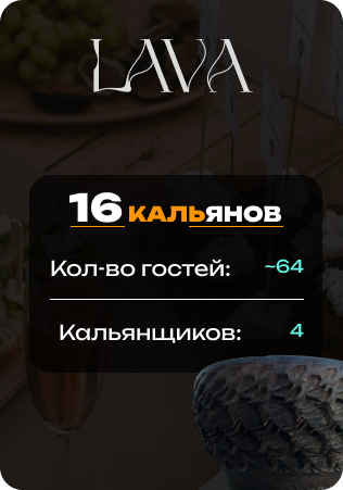 16 кальянов на кейтеринг