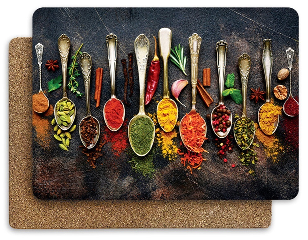 Салфетки сервировочные "Яркие специи" прямоугольные