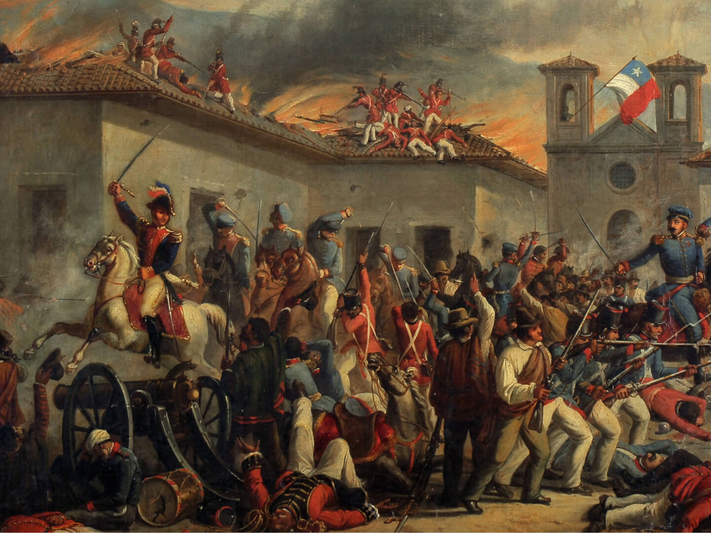 The Battle of Rancagua in 1814