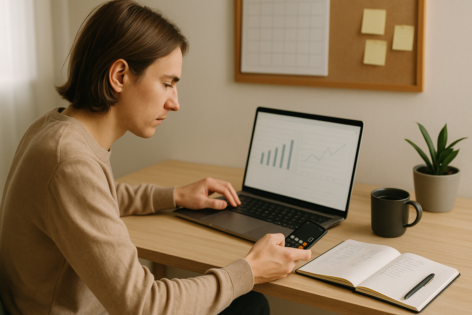 Доход в первый месяц на удалёнке