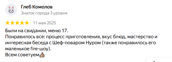Впечатлением от готовки поделился Глеб Комолов