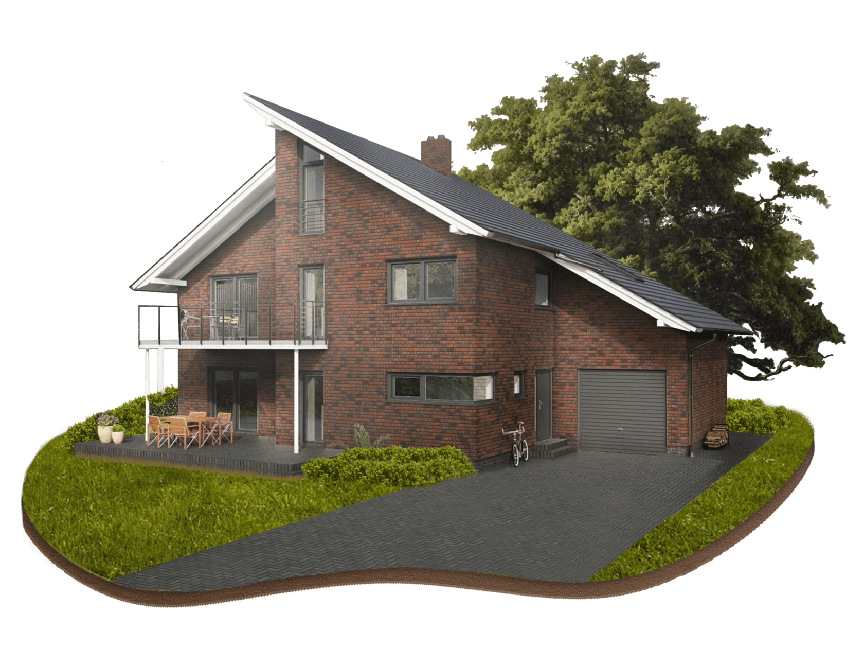 Дом с внутренней и внешней отделкой под ключ и коммуникациями 