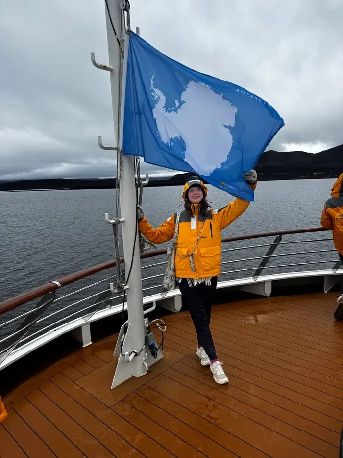 Maria Guryeva in Antarctica