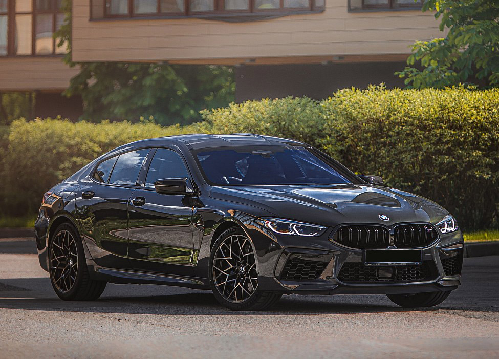 BMW m8 Black Rear