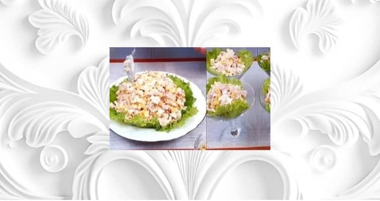 Приготовление салата «Буржуйский» с ананасами и курицей: шаг 7