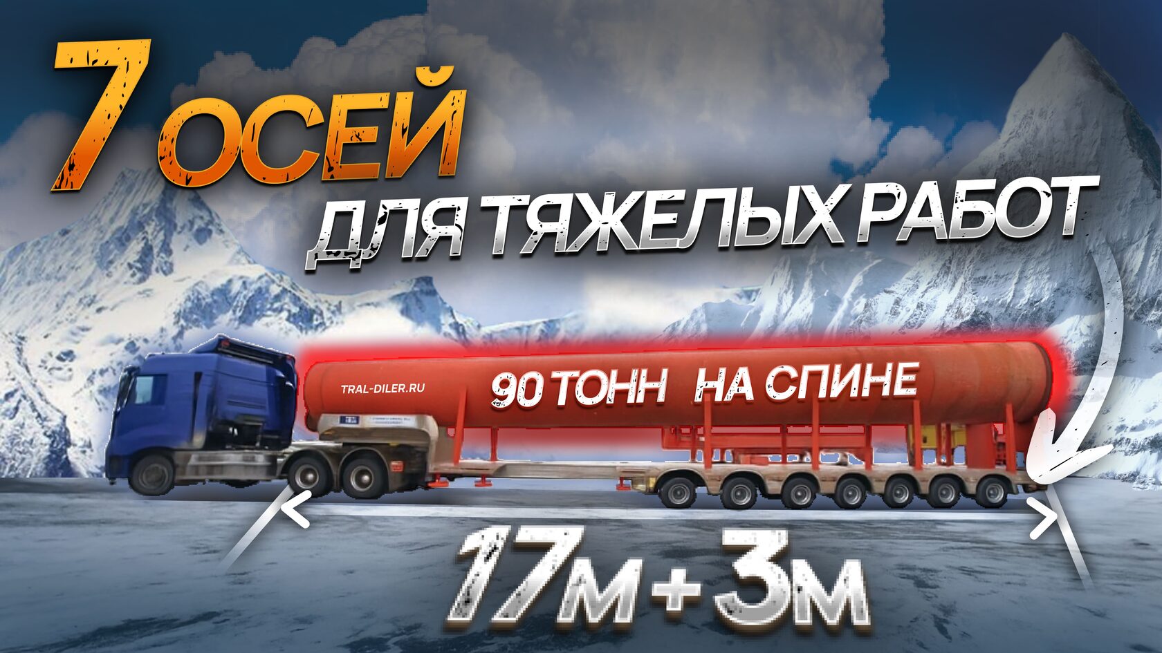 Обложка YouTube с канала Арсений Бадулин | Тралы и Полуприцепы