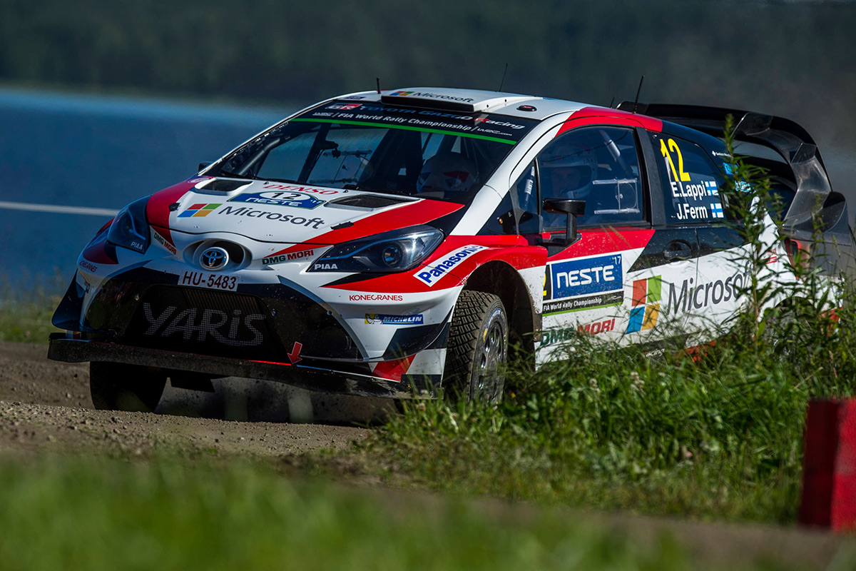 Эсапекка Лаппи и Янне Ферм, Toyota Yaris WRC, ралли Финляндия 2017